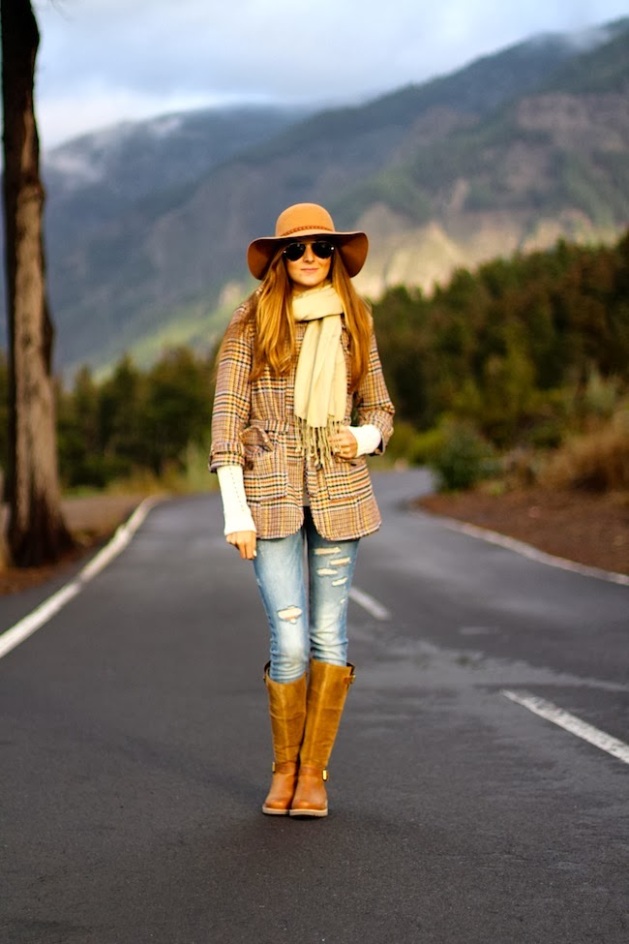 sombrero, hat, tendencia, outfit, mujer