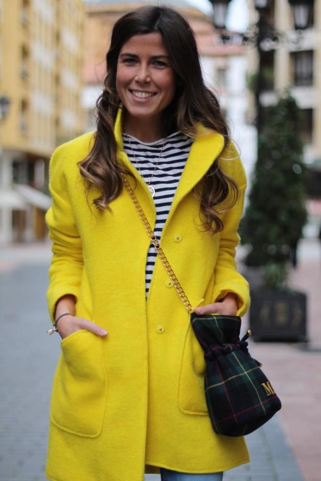 amarillo, outfit, tendencia, mujer