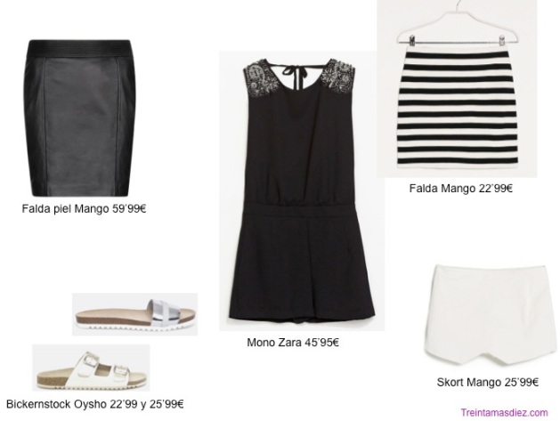 blanco y negro, tendencia, outfit, mujer